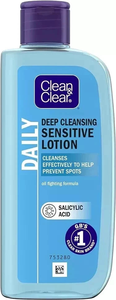 Clean & Clear Deep Cleansing Lotion For Sensitive Skin 200ml (2 Pack)