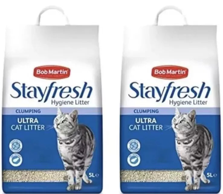 Bob Martin Stayfresh Ultra Clumping Cat Litter Hygiene Litter 10 Litres