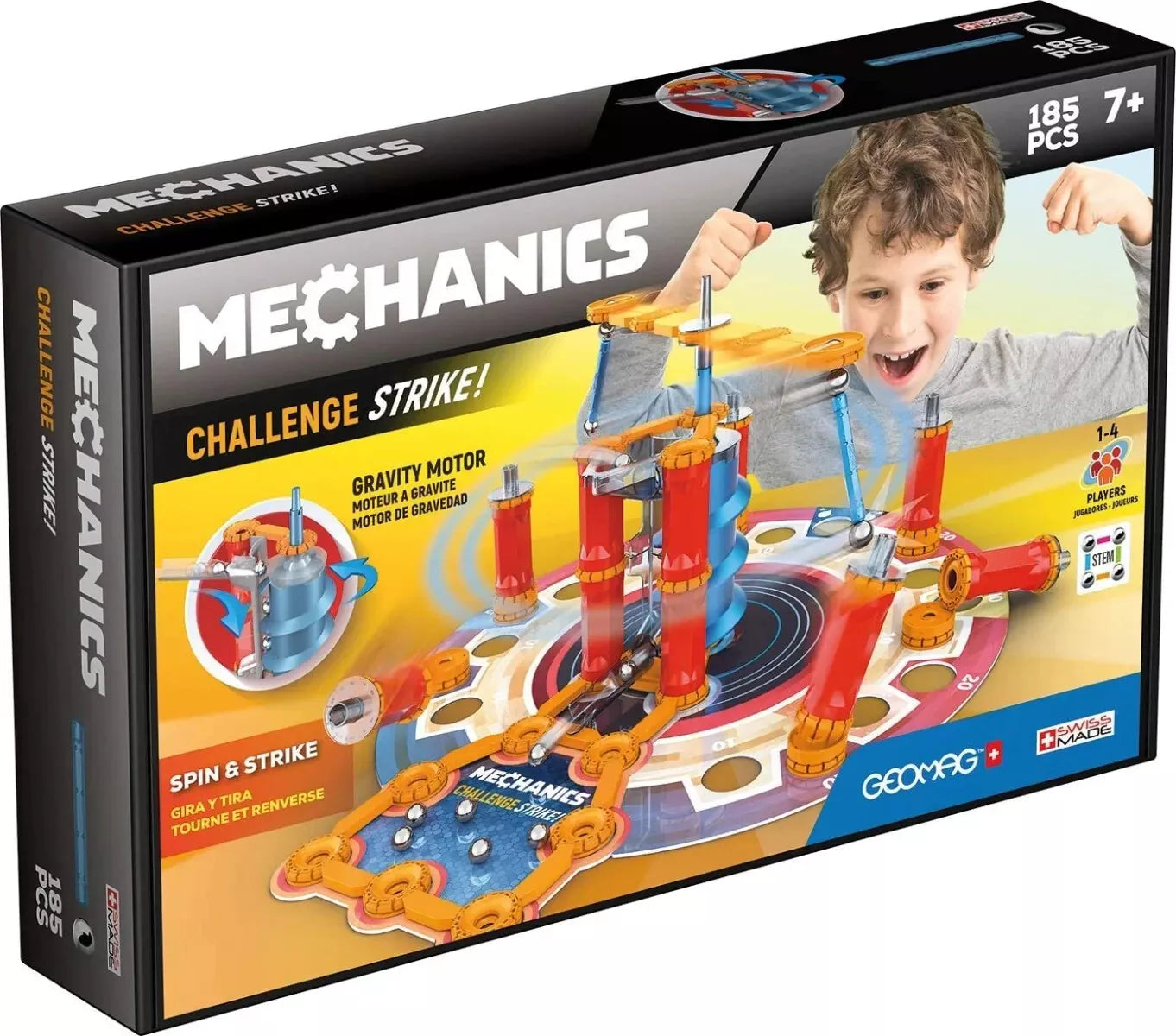Geomag 777 - Mechanics Challenge Strike! Magnetic Construction 185 Pieces