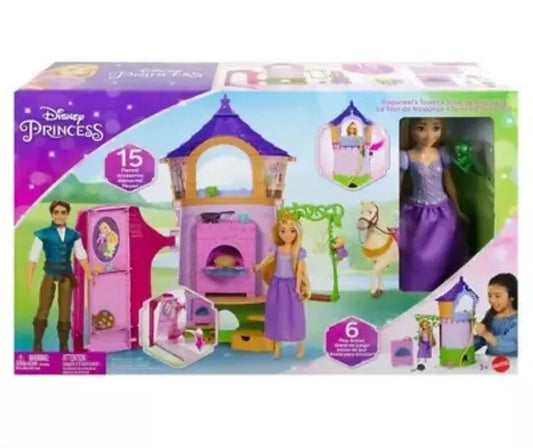 Disney Princess Rapunzel Doll & Tower Playset & Accessories New Tangled Toy 3+