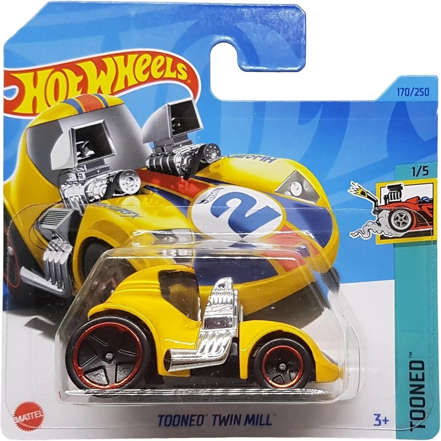 Hot Wheels Tooned Twin Mill - Tooned Diecast Vehicle 3+