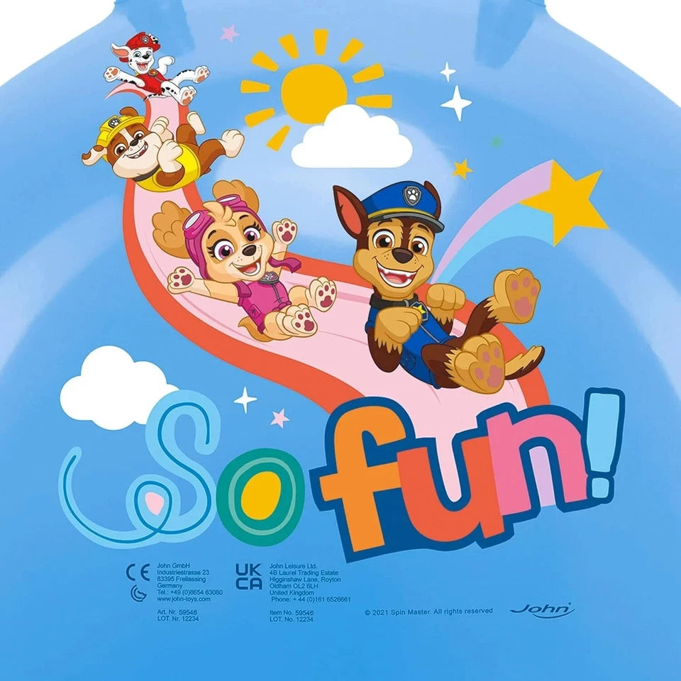 Nickelodeon Paw Patrol Inflatable Space Hopper Bouncy Ball 3+