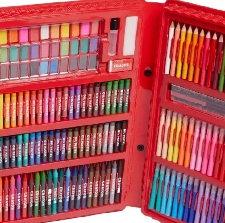 Scribble Pop 200 Piece Arts & Crafts Drawing, Painting Set