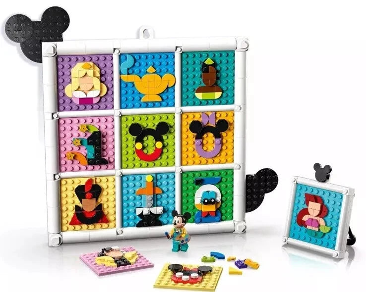 LEGO Disney 100 Years of Disney Animation Icons Display Art Set 43221