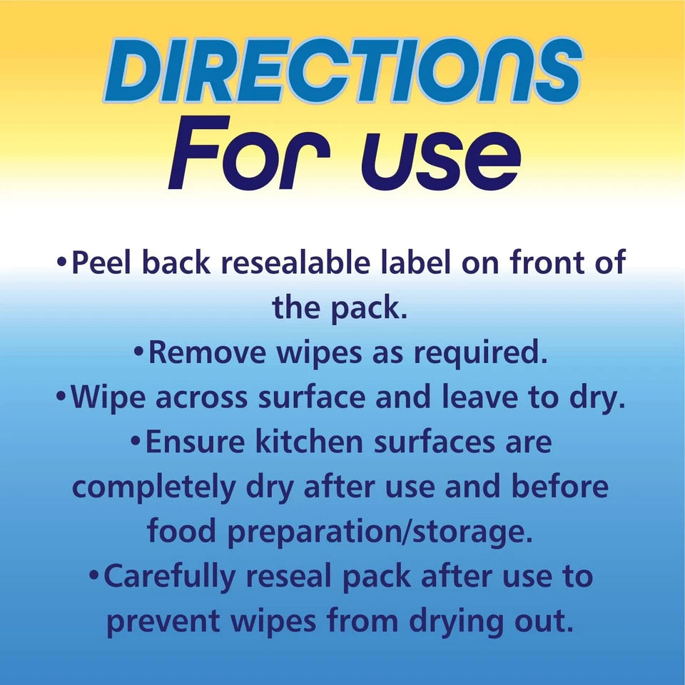 Duzzit Biodegradable Antibacterial Clean And Fresh 50 Wipes (2 Pack)