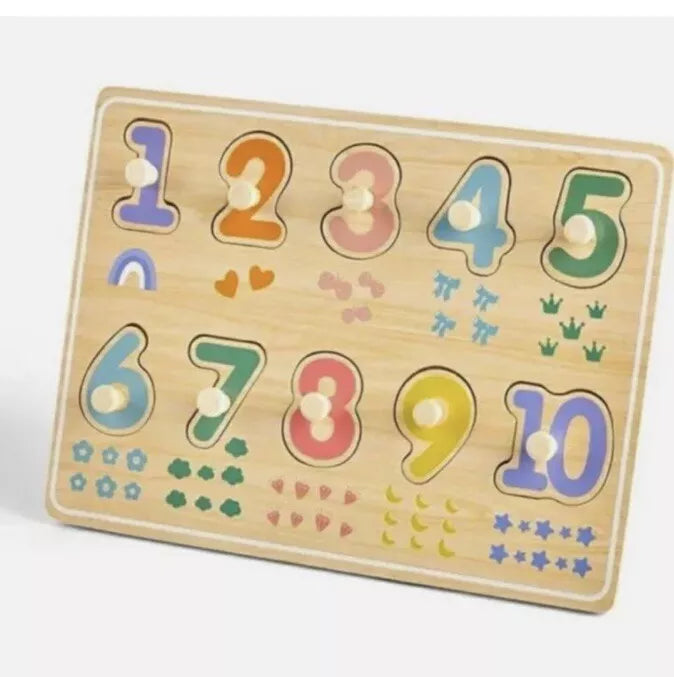 Toy Life Wooden 3 Piece Safari Puzzle Set