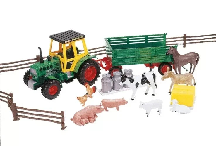 Farm Tractor Play Set With Farm Animals 3+ Years