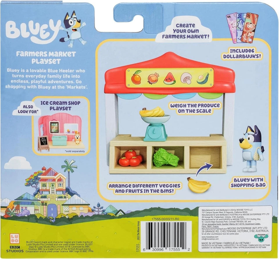 Bluey - Farmers Market Playset 3+