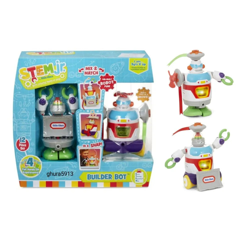 Stem Jr.Junior By Little Tikes Builder Bot Make a Toy Robot 3+ Years