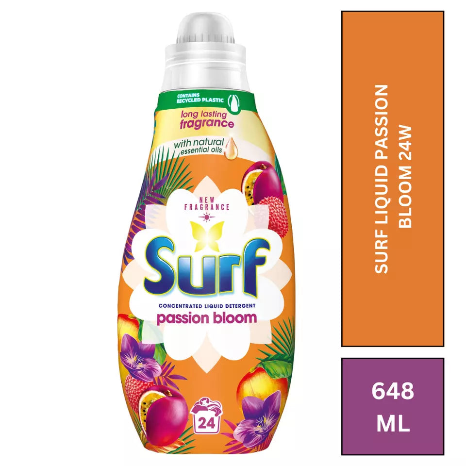 Surf Passion Bloom Liquid Detergent 24w 648ml (2 Pack)