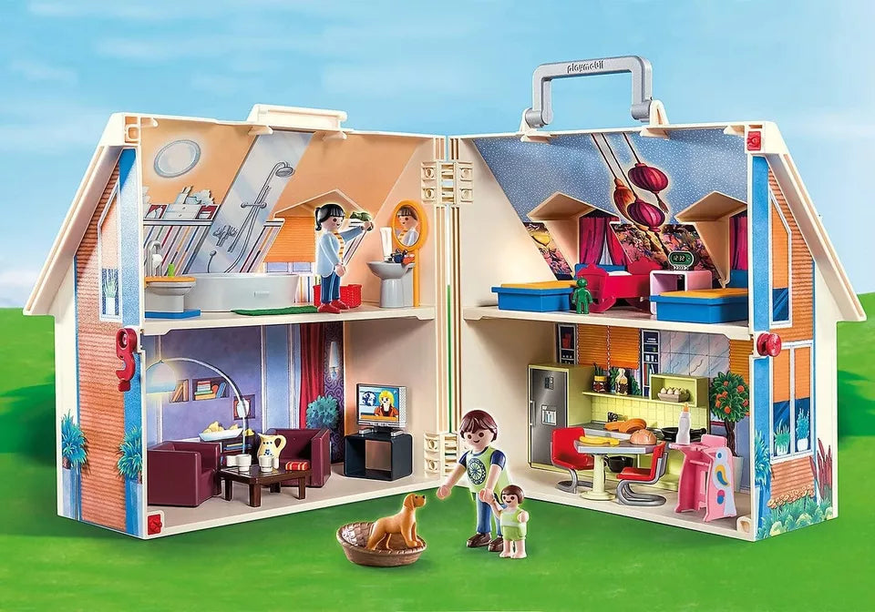 Playmobil 70985 City Life Take Along Dollhouse 64 Pieces