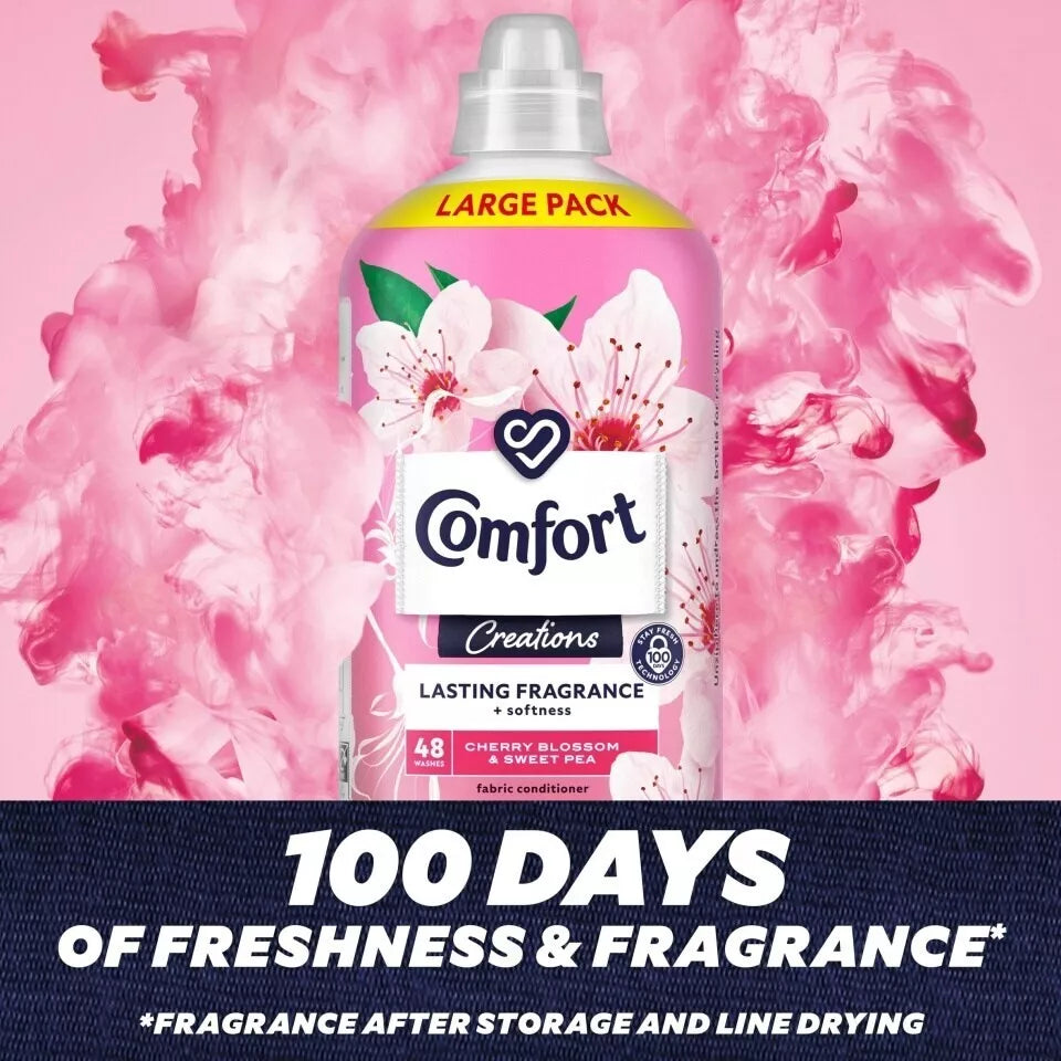 Comfort Creations Cherry Blossom Fabric Conditioner 48 Wash