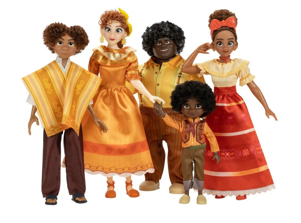 Disney Encanto Pepa Antonio Felix Dolores and Camilo Family Figure Doll Set