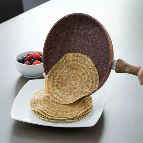 Copper Stone Pans Non-Stick & Hard Wearing with Wood Effect Handle 20cm
