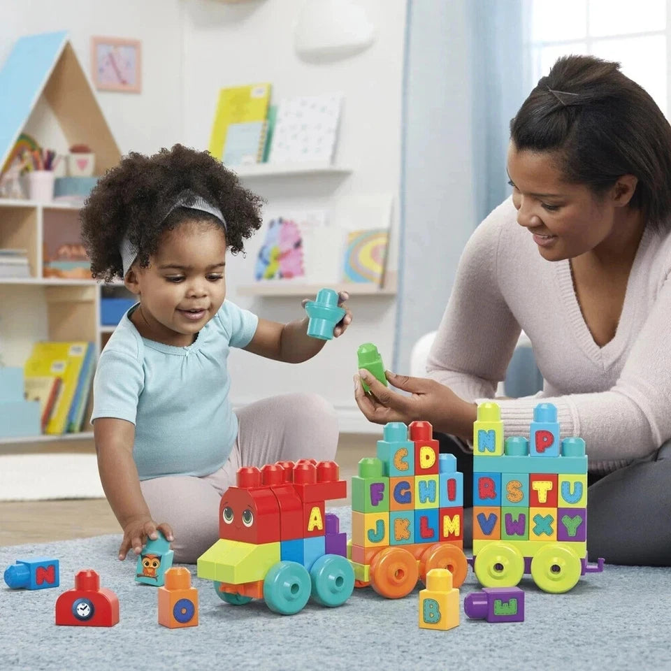 Mega Bloks 60 Piece ABC Learning Train 1+