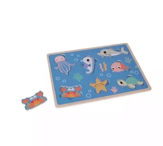 Chad Valley 3 Pack Wooden Puzzles 12m+