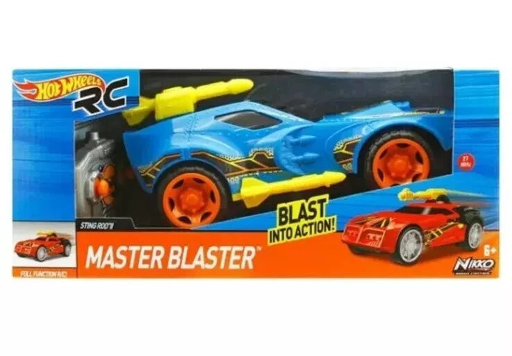 Hot Wheels Nikko RC Master Blaster Sting Rod II Missiles Blue Remote Control Car 6+