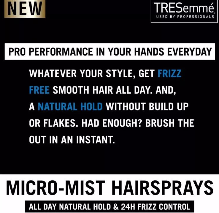 Tresemme Extra Hold Long Lasting Finish Fast Drying Hairspray (2 Pack)