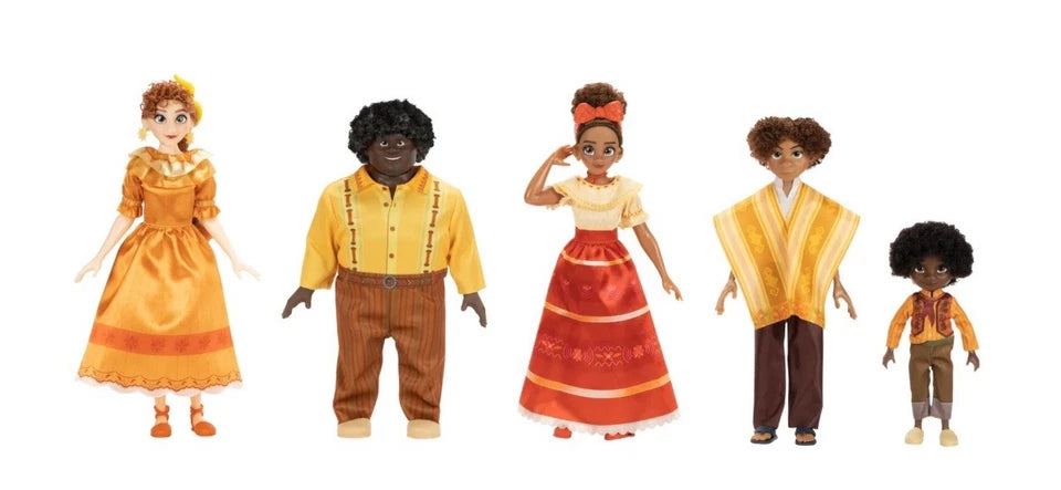Disney Encanto Pepa Antonio Felix Dolores and Camilo Family Figure Doll Set
