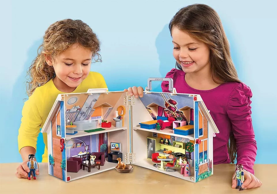 Playmobil 70985 City Life Take Along Dollhouse 64 Pieces