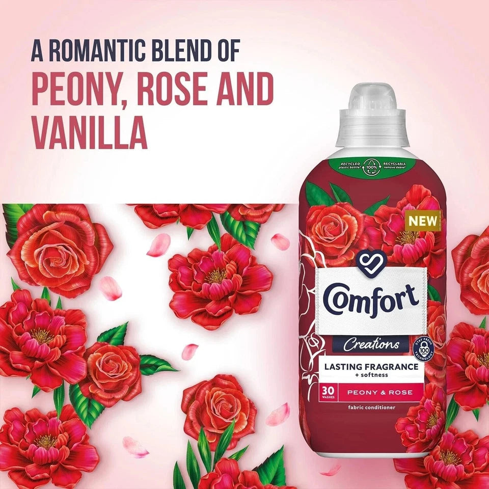Comfort Peony And Rose 30 Washes 900ml