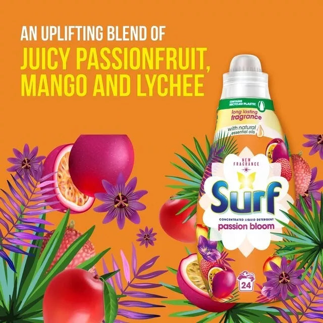 Surf Passion Bloom Liquid Detergent 24w 648ml (2 Pack)