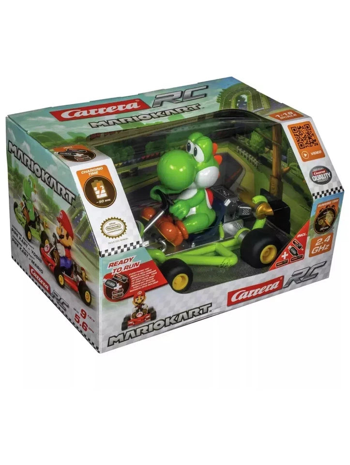 MARIO KART Carrera RC Yoshi Pipe Kart Remote Control Vehicle New Kids Toy Age 6+