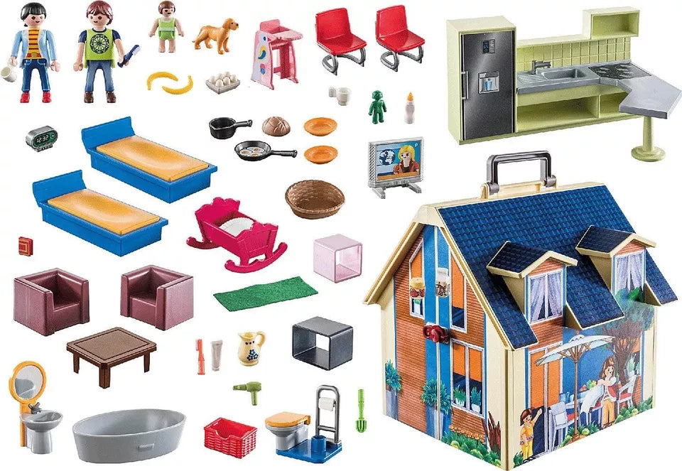 Playmobil 70985 City Life Take Along Dollhouse 64 Pieces