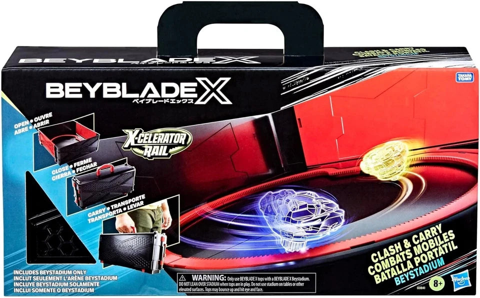 Beyblade X Clash and Carry Beystadium Battle Arena 8+