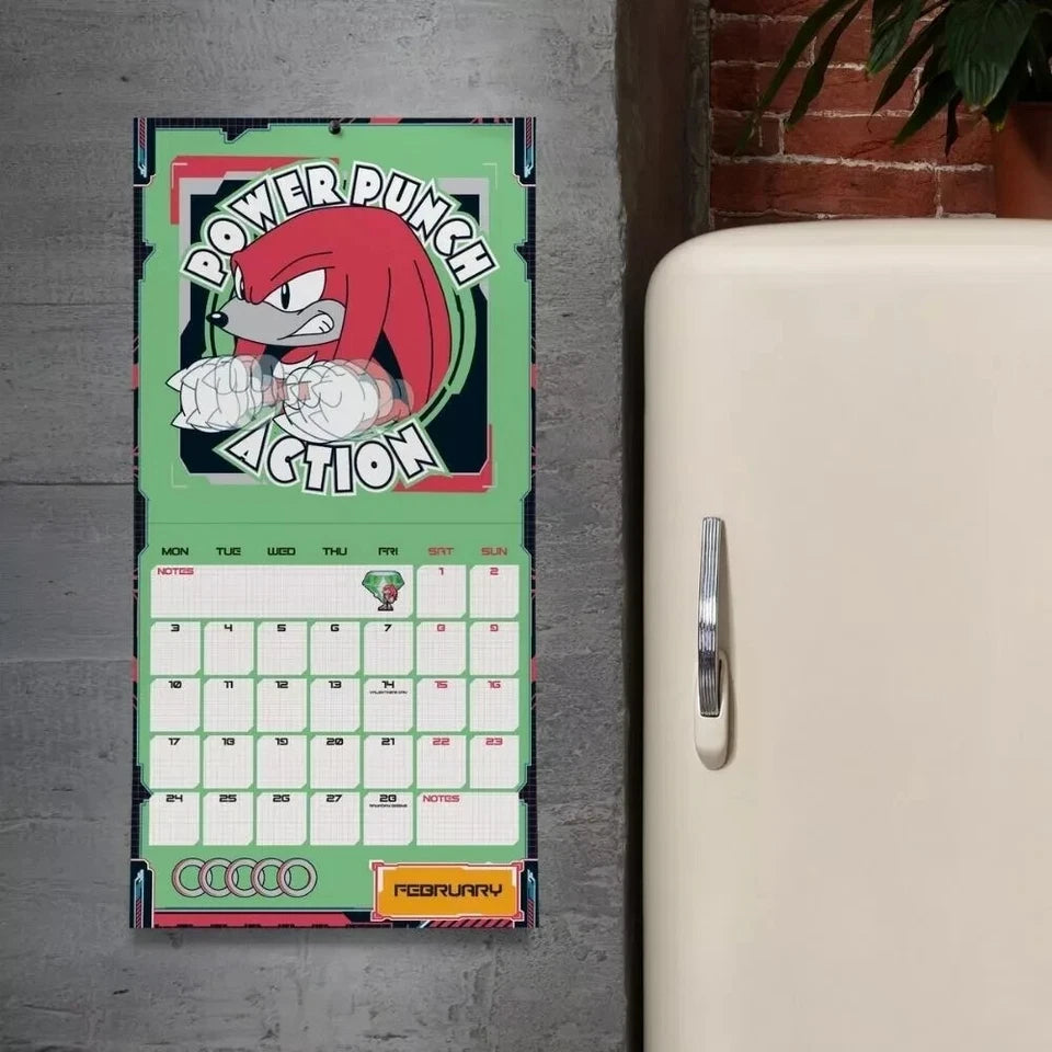 Sonic The Hedgehog 2025 Calendar