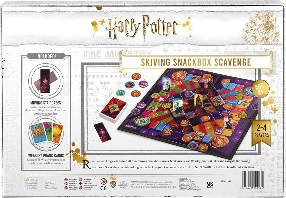 Harry Potter Skiving Snackbox Scavenge Board Game 8+ Years
