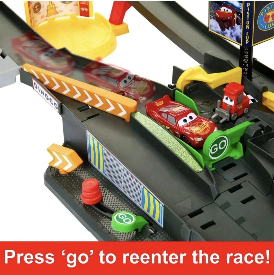 Disney Cars Piston Cup Action Speedway Race Track Playset 4+