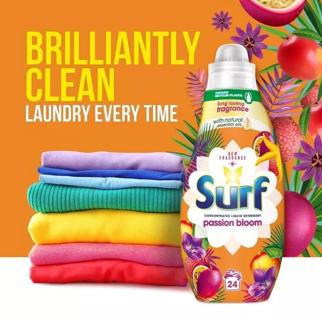 Surf Passion Bloom Liquid Detergent 24w 648ml (2 Pack)