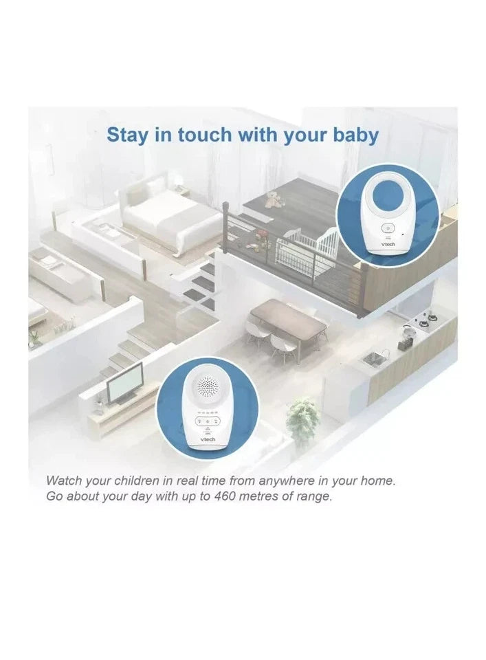 VTech Dm1111 Safe & Sounds Digital Audio Baby Monitor
