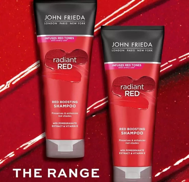 John Frieda Radiant Red Boosting Shampoo, Red Boosting Conditioner 250ml