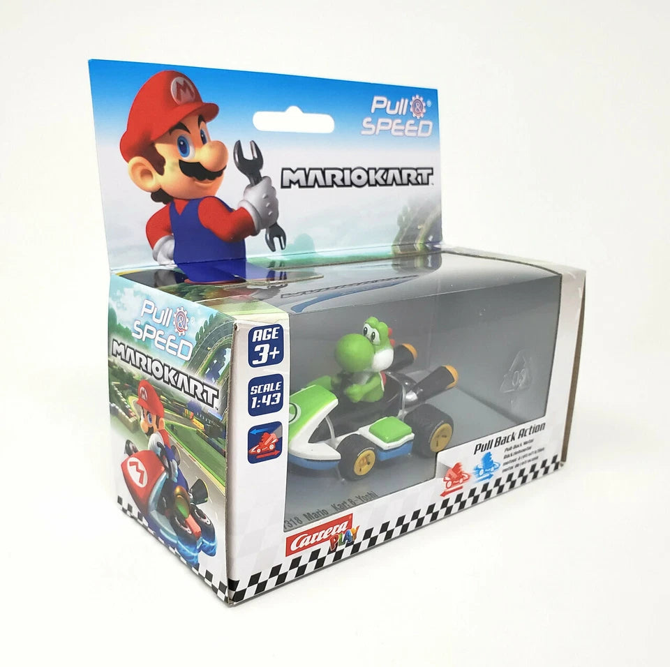 Carrera Pull Back Action Super Mario Kart Yoshi 3+