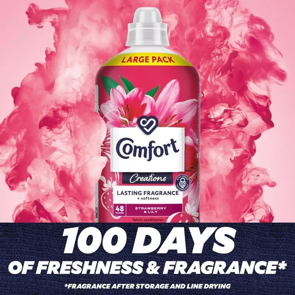 Comfort Creations Strawberry & Lily Fabric Conditioner 48W