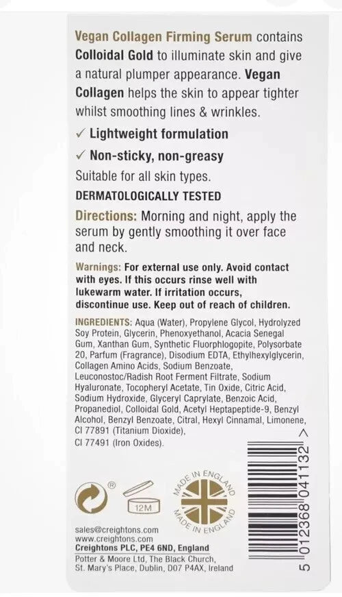 Balance Active Formula Gold and Vegan Collagen Rejuvenating Serum 30ml