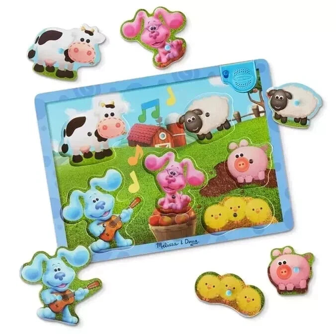 Melissa & Doug Blue's Clues & You! Wooden Sound Puzzle 2+