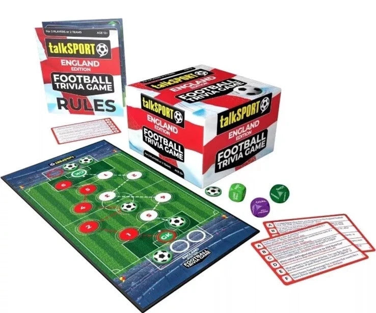 TalkSport England Football Trivia Game Board Game 12+
