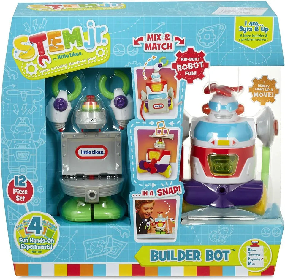 Stem Jr.Junior By Little Tikes Builder Bot Make a Toy Robot 3+ Years