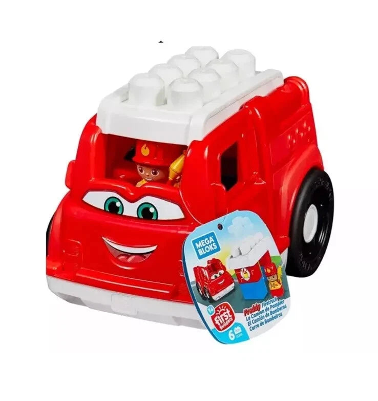 Mega Bloks Freddie Bright Red Fire Truck 1+ Years