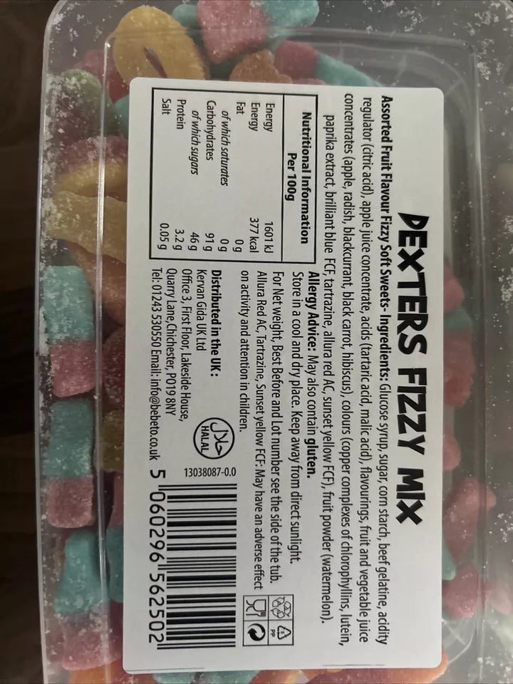 Dexters Fizzy Gummy Mix Sweets