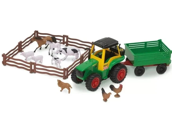 Farm Tractor Play Set With Farm Animals 3+ Years