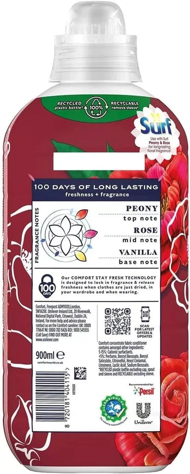 Comfort Peony And Rose 30 Washes 900ml